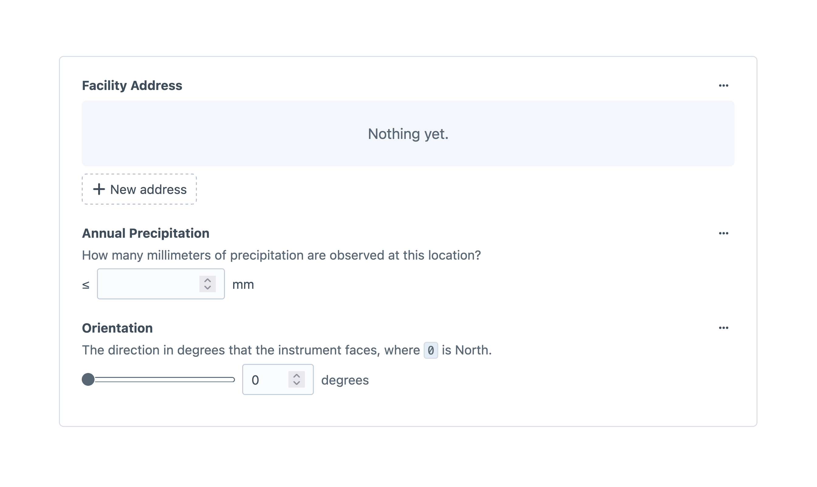 A content block field displaying its nested field layout